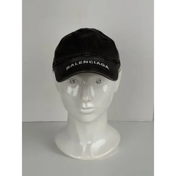 Balenciaga Baseball Cap Black Denim Balenciaga Men main image 3